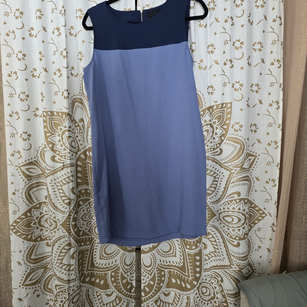 Cynthia Rowley Two-Tone Blue Mini Dress